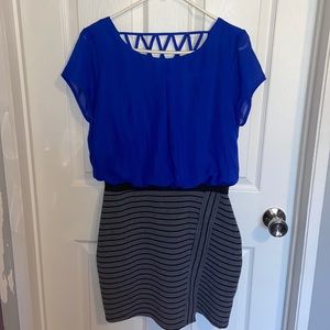 Speechless blue and gray business dress • Size XL • Never worn! Brand new!!